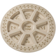 Melamine Rosh Hashanah Plate for Simanim - Beige