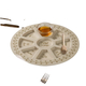 Melamine Rosh Hashanah Plate for Simanim - Beige