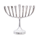 Yair Emanuel Classic Contemporary Chanukah Menorah - Silver Color, 3 Sizes