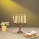 Yair Emanuel Tree of Life Metal Chanukah Menorah - Bronze