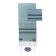 Yair Emanuel Silk-Cotton Tallit Set, Blue Stripes on Light Blue Background