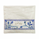 Yair Emanuel, Embroidered Tallit Tefillin Bags - Blue Pomegranates on off-White (Sold Separately)