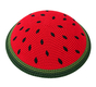 Red DMC Knitted Kippah - Watermelon Design