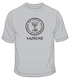 Mossad and Menorah Emblem Short Sleeve T-Shirt