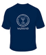 Mossad and Menorah Emblem Short Sleeve T-Shirt