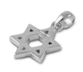 925 Sterling Silver and Opal Interlocked Star of David Necklace Pendant
