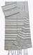 Gabrieli Handwoven Silk Tallit Set - Gray and Silver Stripes
