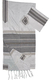 Gabrieli Handwoven White Silk Tallit Set - Black and Gold Stripes