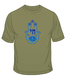 Blue Hamsa Chai Good Luck T-Shirt