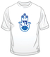 Blue Hamsa Chai Good Luck T-Shirt