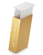 Adi Sidler Contemporary Brushed Aluminum Tzedakah Charity Box - Gold