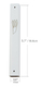 White Wood Mezuzah Case with Gold Shin Outline