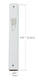 White Wood Mezuzah Case with Gold Shin Outline