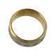 Stainless Steel Ring Gold with Star of David