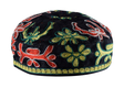Black Bucharian Hand Embroidered Kippah