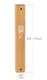 Light Brown Natural Wood Mezuzah Case