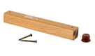 Light Brown Natural Wood Mezuzah Case