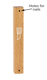 Light Brown Natural Wood Mezuzah Case