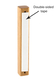 Light Brown Natural Wood Mezuzah Case
