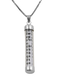 Sterling Silver Mezuzah Necklace Pendant with Chain