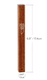 Classic Dark Brown Wood Mezuzah