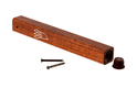 Classic Dark Brown Wood Mezuzah