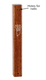 Classic Dark Brown Wood Mezuzah