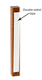 Classic Dark Brown Wood Mezuzah