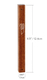 Classic Dark Brown Wood Mezuzah