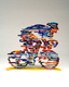 David Gerstein Free Standing Double Sided Bicycle Sculpture - Armstrong
