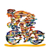 David Gerstein Free Standing Double Sided Bicycle Sculpture - Armstrong