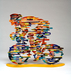 David Gerstein Free Standing Double Sided Bicycle Sculpture - Armstrong