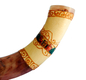 Jumbo Yemenite Hand Painted Shofar - Colorful Jerusalem