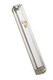 Clear Plastic Lucite Transparent Mezuzah Case, Gold Shin