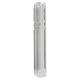 Clear Plastic Lucite Transparent Mezuzah Case, Gold Shin