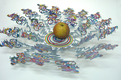 David Gerstein Large Laser Cut Fruit Bowl or Wall Decoration - Cyclists
