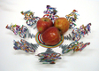 David Gerstein Laser Cut Fruit Bowl or Wall Decoration - Cyclists