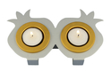 Shraga Landesman Joined Pair Pomegranate Candle Holders - Silver and Gold