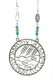 Shraga Landesman Faith Prayer Wheat and Fish Pendant - Nickel Silver