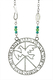 Shraga Landesman Isaiah Peace Prayer Bird in Flight Necklace - Nickel Silver