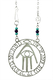Shraga Landesman Ben Porat Yossef Hamsa Necklace - Nickel Silver