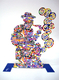 David Gerstein Free Standing Double Sided Music Sculpture - Saxophone Player
