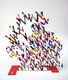 David Gerstein Free Standing Double Sided Music Sculpture - Guitar Player