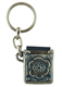 Keychain Holding Book of Psalms, Tehilim - Flower and Star of David Decoration