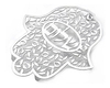 Dorit Judaica Floating Letters Wall Hamsa Pomegranate Shalom Blessing