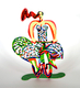 David Gerstein Free Standing Double Sided Bicycle Sculpture - Summer Rider