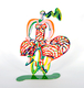 David Gerstein Free Standing Double Sided Bicycle Sculpture - Summer Rider