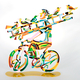David Gerstein Free Standing Double Sided Bicycle Sculpture - Ladder Man