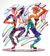 David Gerstein Free Standing Double Sided Sculpture Figures - Twisters