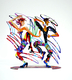 David Gerstein Free Standing Double Sided Sculpture Figures - Twisters